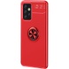 TPU чехол Deen ColorRing под магнитный держатель (opp) для Samsung Galaxy A73 5G Красный / Красный