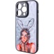 TPU+PC чохол Prisma Ladies для Apple iPhone 14 Pro (6.1"), rabbit