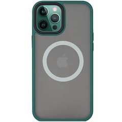TPU+PC чехол Metal Buttons with MagSafe для Apple iPhone 13 Pro (6.1") Зеленый