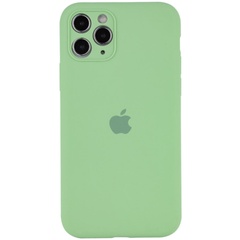 Чохол Silicone Case Full Camera Protective (AA) для Apple iPhone 12 Pro (6.1"), М'ятний / Mint
