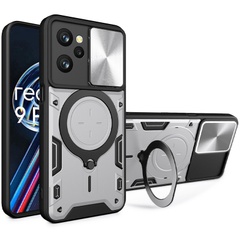 Ударопрочный чехол Bracket case with Magnetic для Xiaomi Poco X5 Pro 5G / Note 12 Pro 5G Silver
