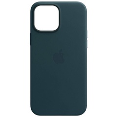 Шкіряний чохол Leather Case (AA) with MagSafe для Apple iPhone 14 Plus (6.7"), Indigo Blue