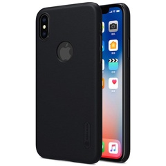 Чехол Nillkin Matte для Apple iPhone X (5.8") / XS (5.8") Черный (вырез для лого)