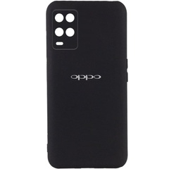 Чехол Silicone Cover My Color Full Camera (A) для Oppo A54 4G Черный / Black