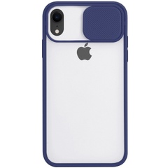 Чехол Camshield mate TPU со шторкой для камеры для Apple iPhone XR (6.1") Синий