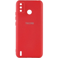 Чехол Silicone Cover My Color Full Camera (A) для TECNO Spark 6 Go Красный / Red