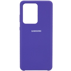Чехол Silicone Cover (AA) для Samsung Galaxy S20 Ultra Фиолетовый / Purple