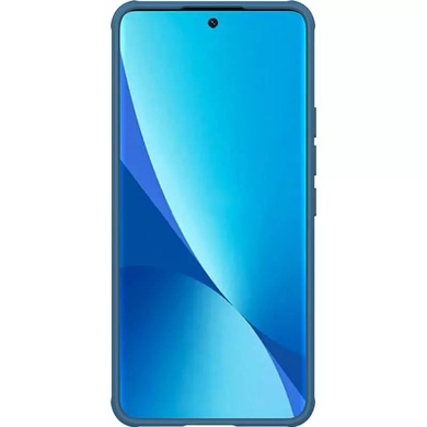 Карбоновая накладка Nillkin Camshield (шторка на камеру) для Xiaomi 12 Lite Синий / Blue
