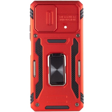 Ударопрочный чехол Camshield Army Ring для Xiaomi Poco X5 Pro 5G / Note 12 Pro 5G Красный / Red