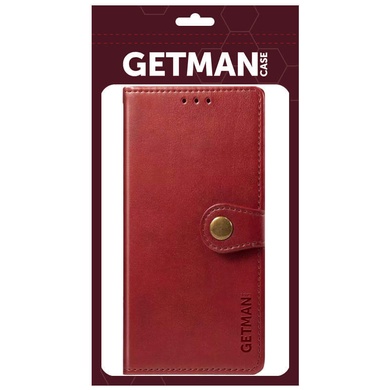 Кожаный чехол книжка GETMAN Gallant (PU) для Realme 7 Pro Красный