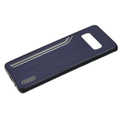 TPU чохол SHENGO Textile series для Samsung Galaxy S10, Синій