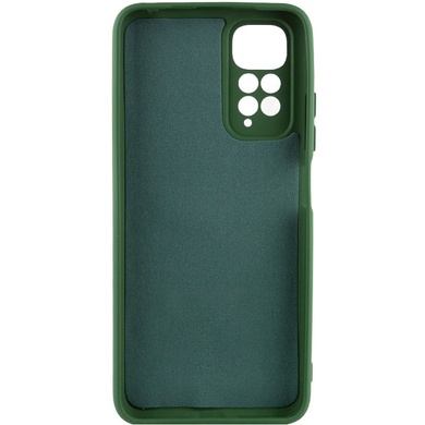 Чехол TPU GETMAN Liquid Silk Full Camera для Xiaomi Redmi 10 Зеленый / Dark green