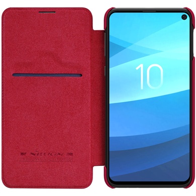 Кожаный чехол (книжка) Nillkin Qin Series для Samsung Galaxy S10e Красный