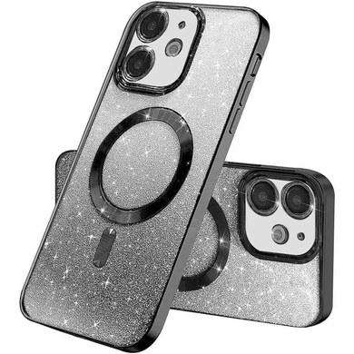 TPU чехол Delight case with MagSafe с защитными линзами на камеру для Apple iPhone 11 (6.1") Черный / Black