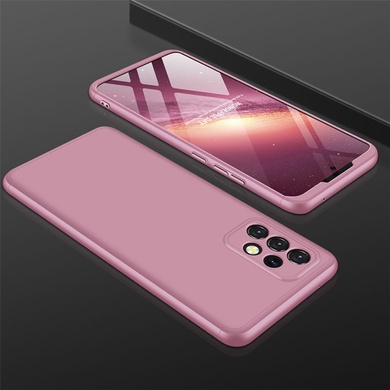 Пластиковая накладка GKK LikGus 360 градусов (opp) для Samsung Galaxy A72 4G / A72 5G Розовый / Rose Gold