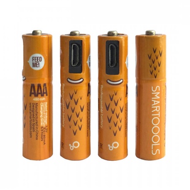Аккумуляторные батарейки Smartoools AAA 450 mah 4 pcs Черный