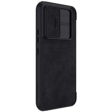 Кожаный чехол (книжка) Nillkin Qin Pro Camshield для Samsung Galaxy A54 5G Черный