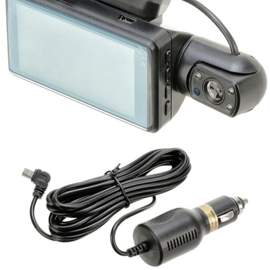Відеореєстратор Hoco DI07 Plus Dual cameras, Чорний