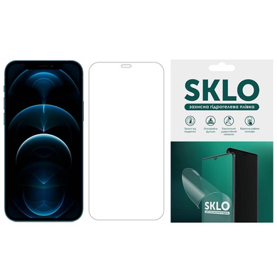 Защитная гидрогелевая пленка SKLO (экран) для Apple iPhone 12 Pro (6.1") Прозрачный