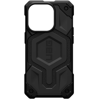 Ударопрочный чехол UAG Monarch Pro with MagSafe Leather для Apple iPhone 14 Pro (6.1") Черный