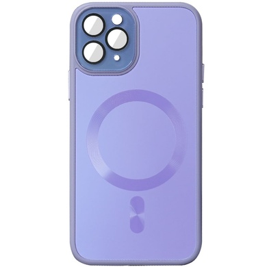 Чехол TPU+Glass Sapphire Midnight with MagSafe для Apple iPhone 15 Pro Max (6.7") Сиреневый / Dasheen