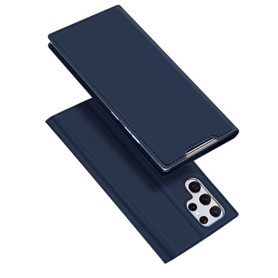 Чохол-книжка Dux Ducis з кишенею для візиток для Samsung Galaxy S22 Ultra, Синій