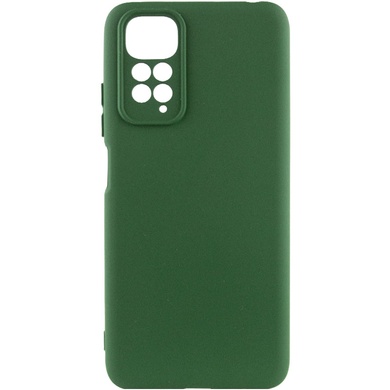 Чехол TPU GETMAN Liquid Silk Full Camera для Xiaomi Redmi 10 Зеленый / Dark green