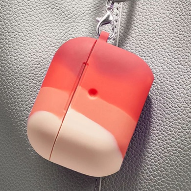 Силиконовый футляр Colorfull для наушников AirPods Pro Розовый / Красный