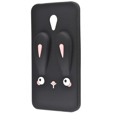 Силиконовая накладка 3D Child Bunny для Meizu MX6 Черный