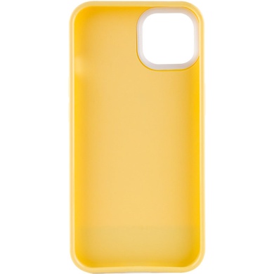 Чехол TPU+PC Bichromatic для Apple iPhone 13 (6.1") Creamy-yellow / White