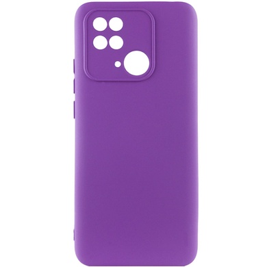 Чехол Silicone Cover Lakshmi Full Camera (AA) для Xiaomi Redmi 10C Фиолетовый / Purple