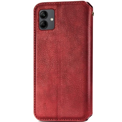 Кожаный чехол книжка GETMAN Cubic (PU) для Samsung Galaxy A04e Красный