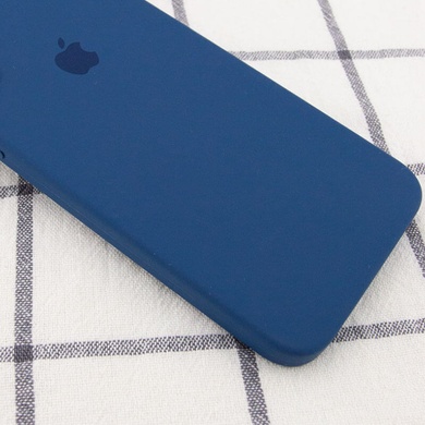 Чохол Silicone Case Square Full Camera Protective (AA) для Apple iPhone XR (6.1"), Синій / Navy Blue