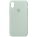 Чехол Silicone Case Full Protective (AA) для Apple iPhone X (5.8") / XS (5.8") Бирюзовый / Beryl