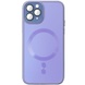 Чехол TPU+Glass Sapphire Midnight with MagSafe для Apple iPhone 15 Pro Max (6.7") Сиреневый / Dasheen