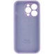 Чохол Silicone Case Full Camera Protective (AA) для Apple iPhone 13 Pro (6.1"), Бузковий / Lilac