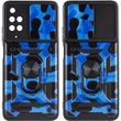 Ударопрочный чехол Camshield Serge Ring Camo для Xiaomi Redmi 10 Синий / Army Blue