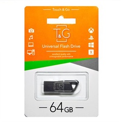 Флеш-драйв USB Flash Drive T&G 114 Metal Series 64GB Черный