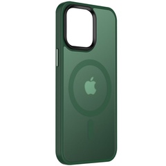 TPU+PC чехол Metal Buttons with MagSafe Colorful для Apple iPhone 14 (6.1") Зеленый