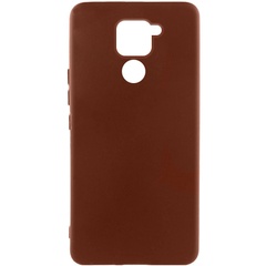 Чехол Silicone Cover Lakshmi (AA) для Xiaomi Redmi Note 9 / Redmi 10X Коричневый / Brown