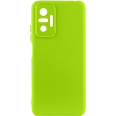 Чехол Silicone Cover Lakshmi Full Camera (A) для Xiaomi Redmi Note 10 Pro / 10 Pro Max Салатовый / Neon Green
