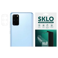 Защитная гидрогелевая пленка SKLO (на камеру) 4шт. для Samsung Galaxy Note 10 Lite (A81) Прозрачный