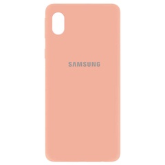 Чехол Silicone Cover My Color Full Protective (A) для Samsung Galaxy M01 Core / A01 Core Розовый / Flamingo