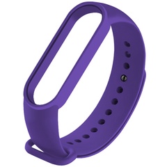 Силиконовый ремешок для Xiaomi Mi Band 5 / 6 Фиолетовый / Purple