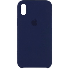 Чохол Silicone Case (AA) для Apple iPhone X (5.8 ") / XS (5.8"), Синий / Deep navy