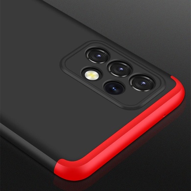Пластиковая накладка GKK LikGus 360 градусов (opp) для Samsung Galaxy A72 4G / A72 5G Черный / Красный