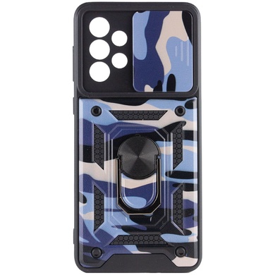 Ударопрочный чехол Camshield Serge Ring Camo для Samsung Galaxy A73 5G Фиолетовый / Army Purple