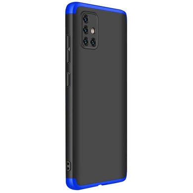 Пластиковая накладка GKK LikGus 360 градусов (opp) для Samsung Galaxy A51 Черный / Синий