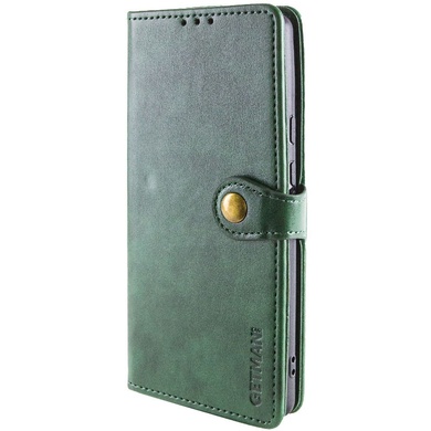 Кожаный чехол книжка GETMAN Gallant (PU) для Xiaomi Redmi Note 13 5G Зеленый