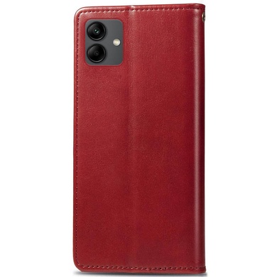 Кожаный чехол книжка GETMAN Gallant (PU) для Samsung Galaxy A05 Красный